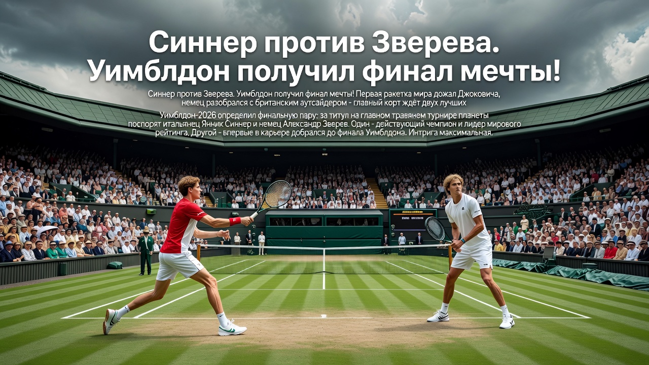 Синнер против Зверева. Уимблдон получил финал мечты!