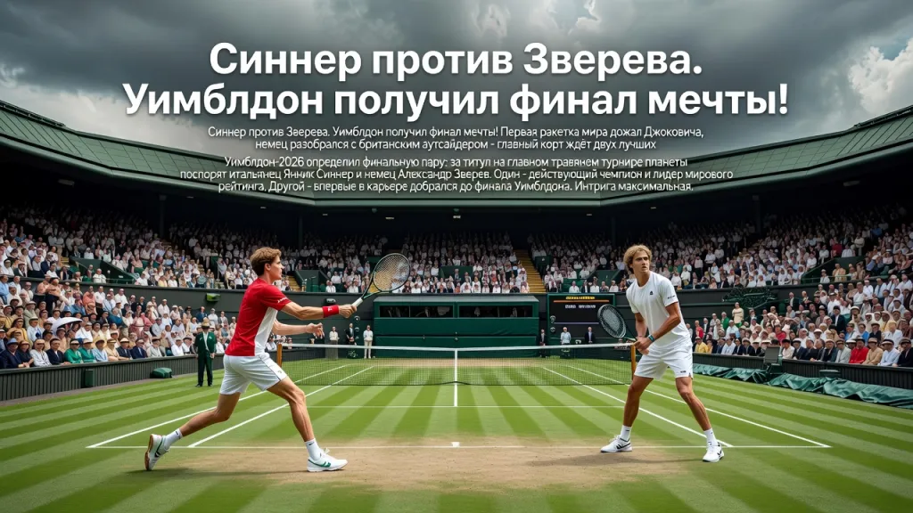 Синнер против Зверева. Уимблдон получил финал мечты!